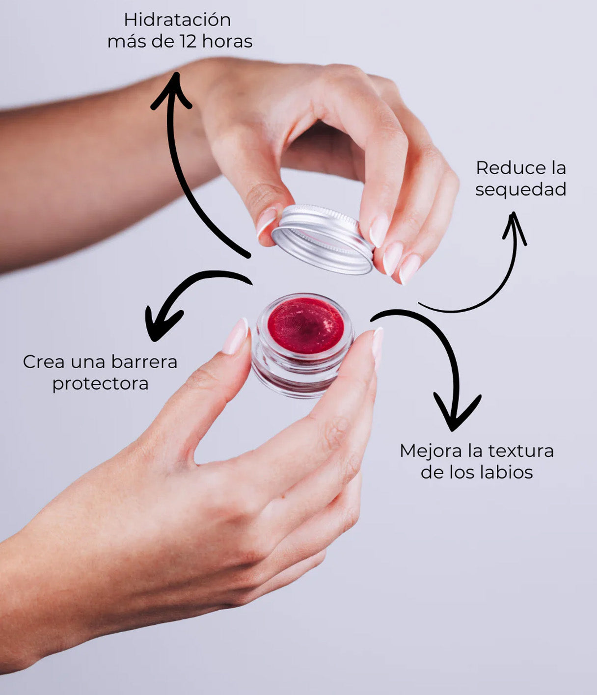 Bálsamo Labial ECO Aroma FRESA con color