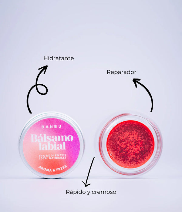 Bálsamo Labial ECO Aroma FRESA con color