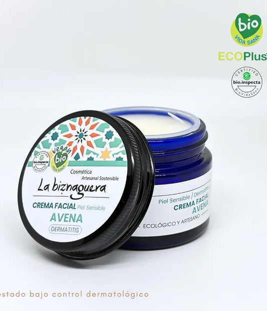 Crème pour le visage à l'avoine
